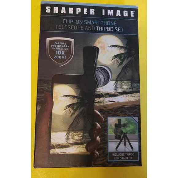 Sharper Image Other - Sharper Image Clip On Smartphone Cell Phone Telescope And Tripod Set